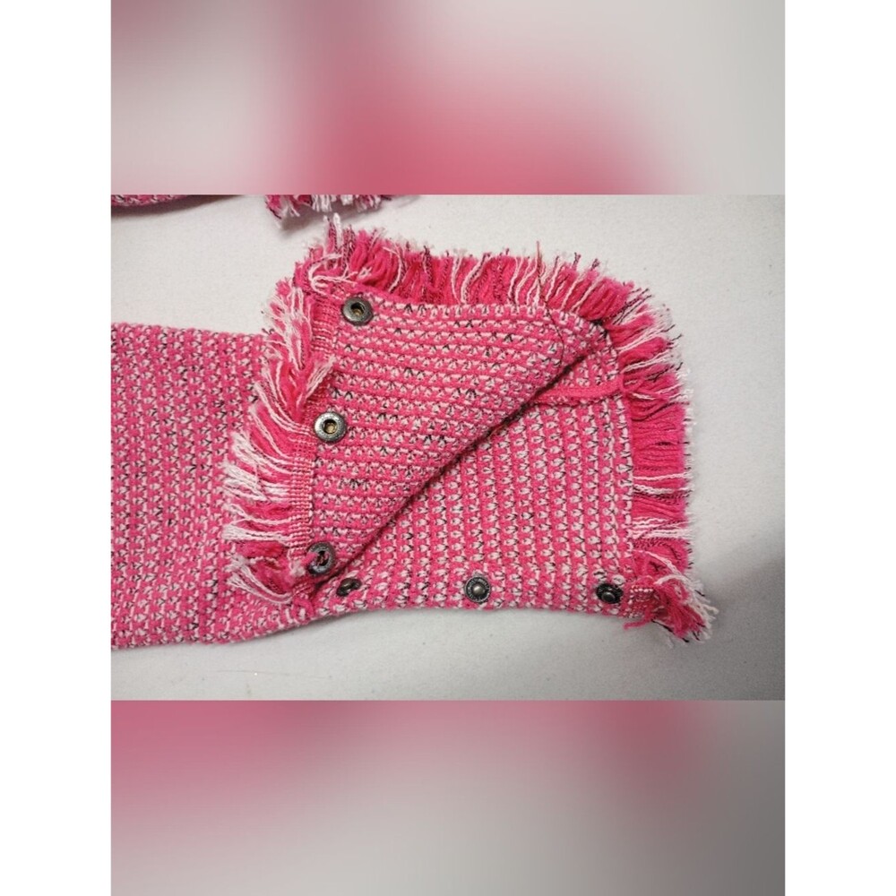 NIC + ZOE Knit Cardigan Sweater Open Women's Sz S Pink Fringe NWOT - Picture 7 of 11